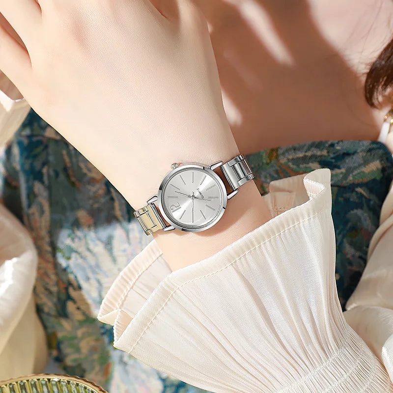 DANA Luxury Round Dial Stainless Watch