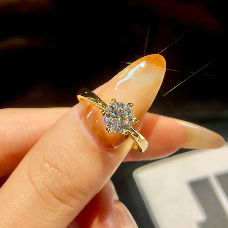 DANA 0.5-2ct Real Moissanite Ring