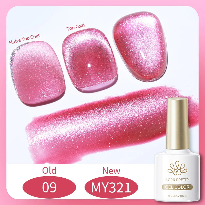 Dark Red Cat Magnetic Gel Nail Polish