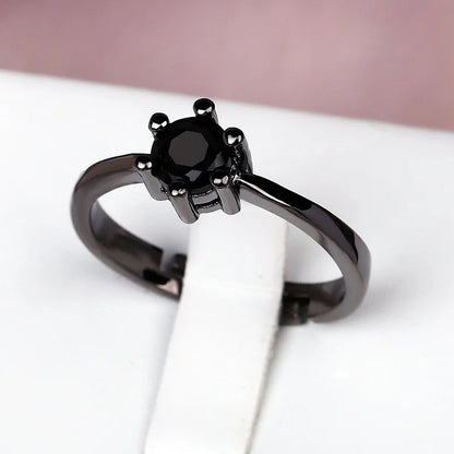 925 Sterling Silver Luxury White Bridal Ring 18K Gold Promise Love Rings