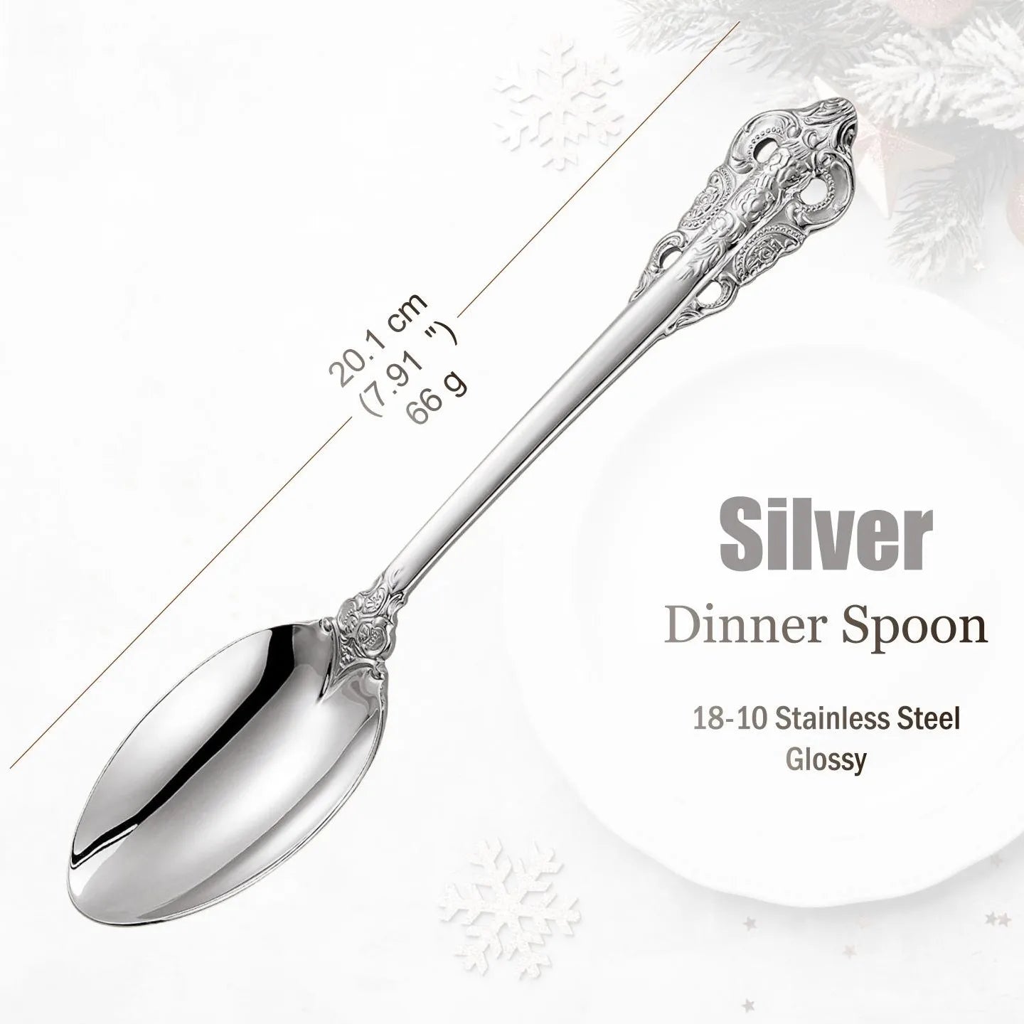 Stainless Steel Silver Flatware Set
