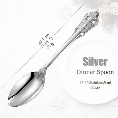 Stainless Steel Silver Flatware Set