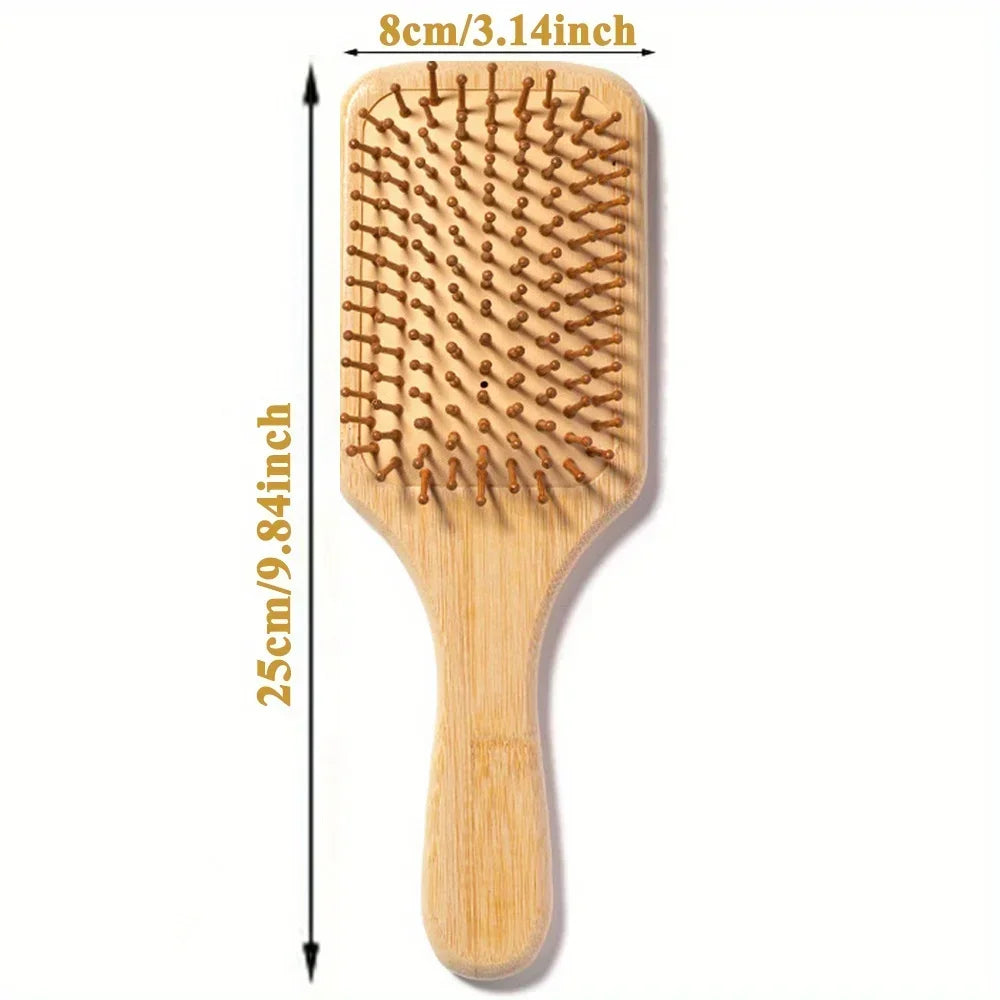 Solid Wood Bamboo hair Brush