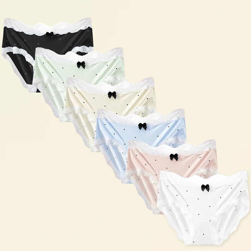 Polka Dot Underpants Sexy Transparent Lingerie Set