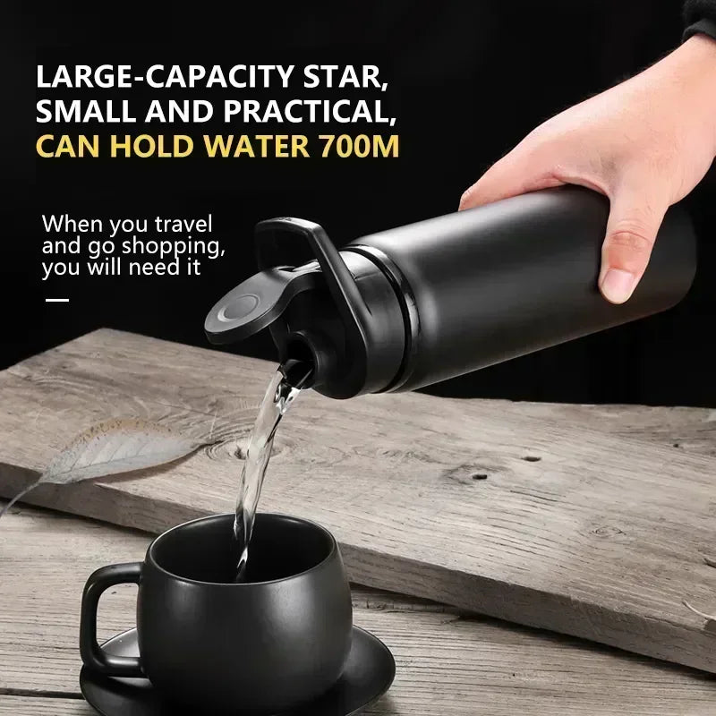 1-15PCS Portable Stainless Steel Bicycle Water Bottle