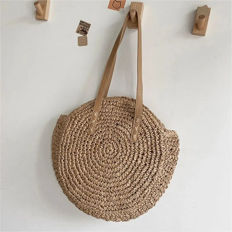 DANA Round Straw Large Capacity Bag