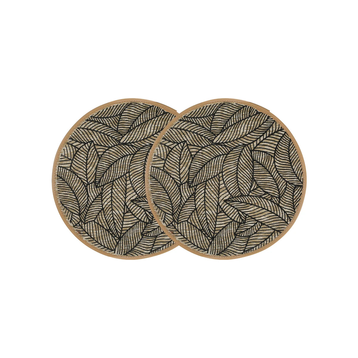 2/4/6/8pcs Bohemian Jute Printed Placemats Mats