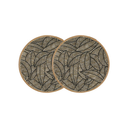 2/4/6/8pcs Bohemian Jute Printed Placemats Mats