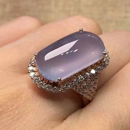 Taro Crystal Rose Gold Color Ring