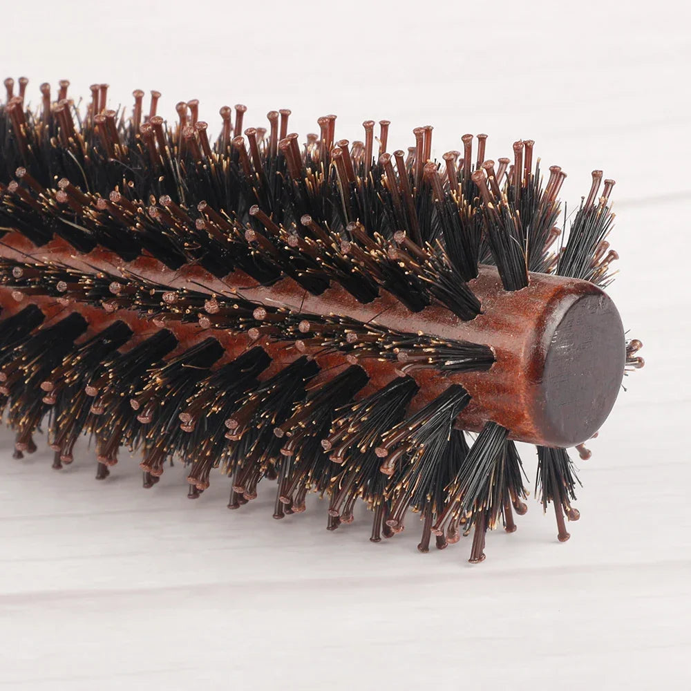 Wood Handle Round Rolling Brush
