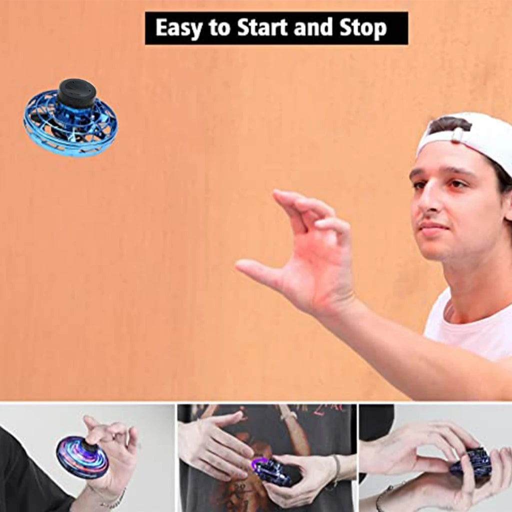 LED Flying UFO Spinner Fingertip  Aircraft Toy