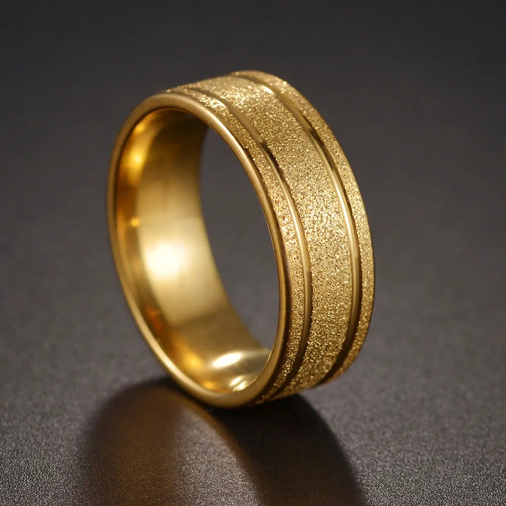 Stainless Steel Matte Rings