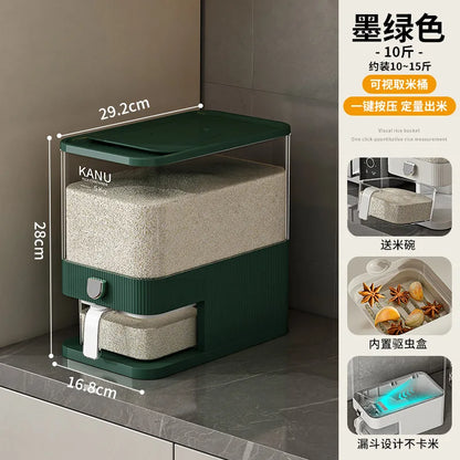 High-end pressing rice bucket insect-proof storage container