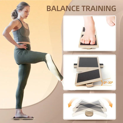 Single Foot Balance Board Ankle Strengthener Exerciser