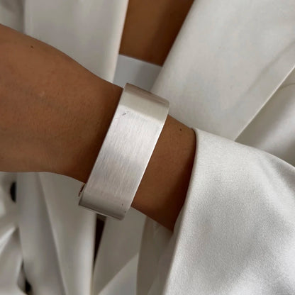 Geometric Cuff Chunky Wide Open Bracelet