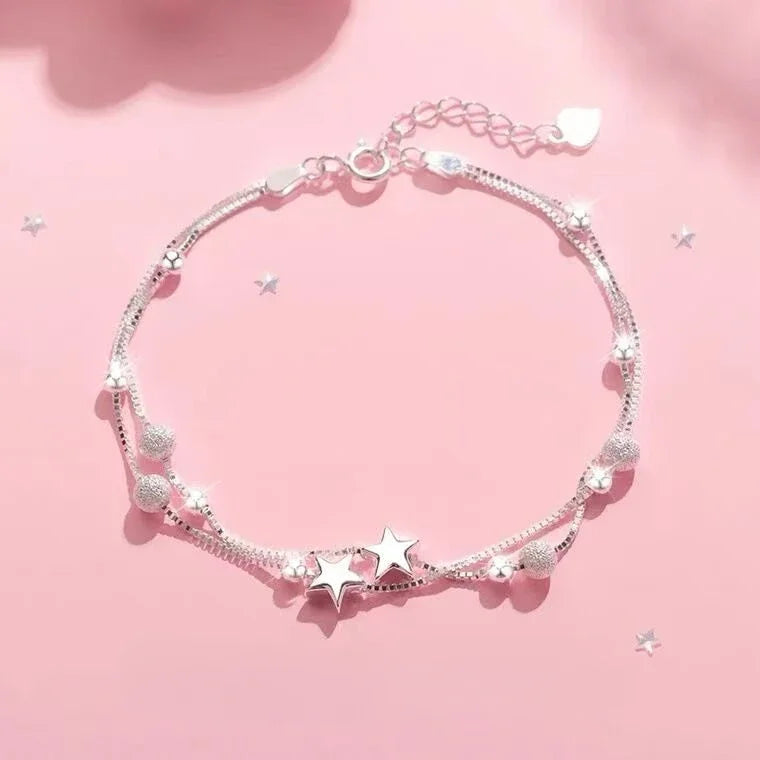 DANA Niche Star Chain Tassel Bracelet