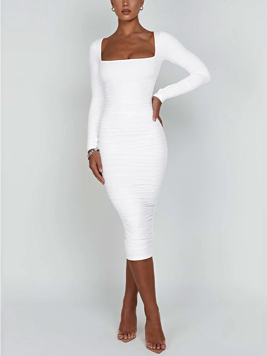 Sexy Bodycon Long Sleeved Dress