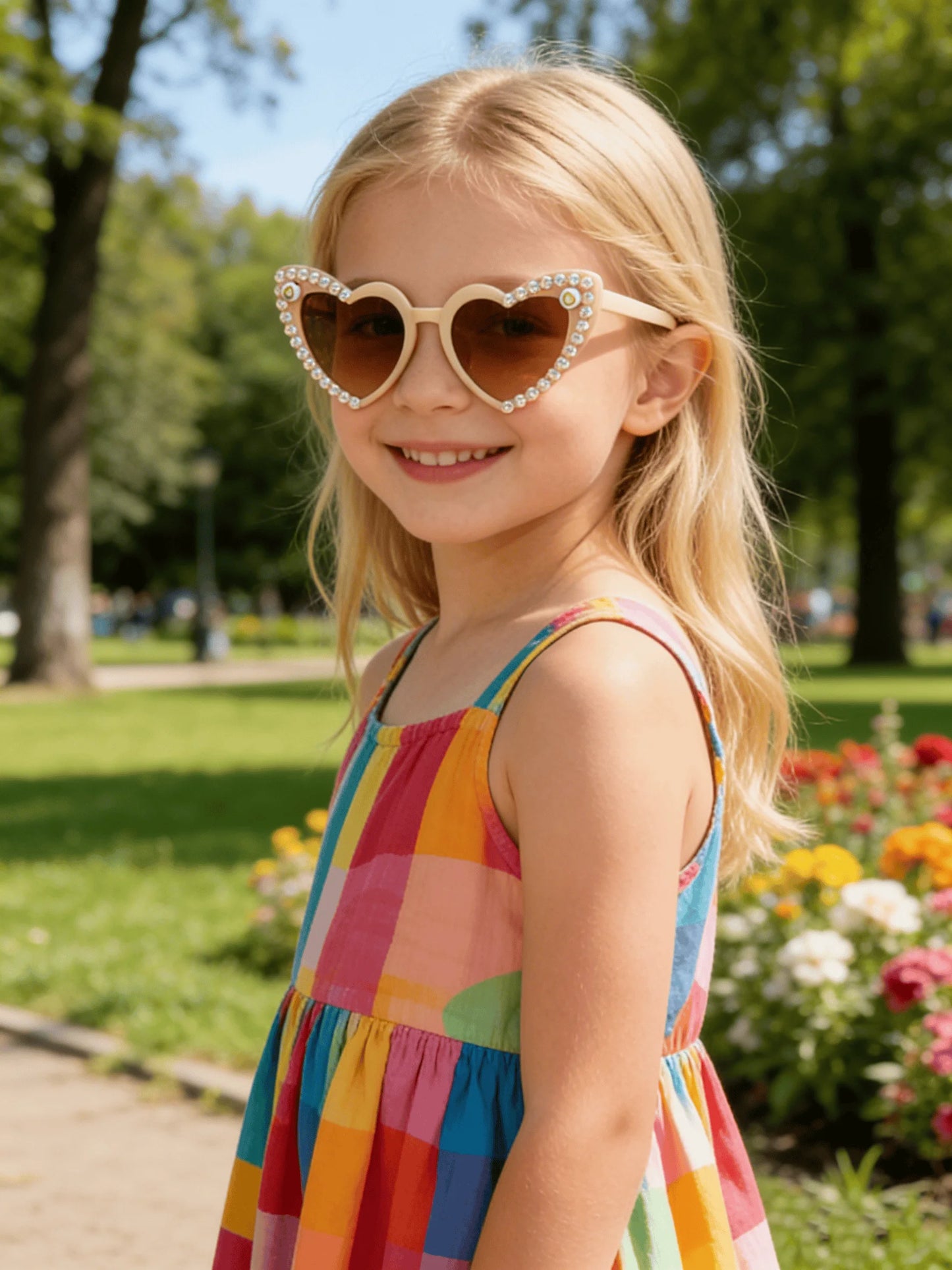 Rhinestone & Pearl Cat Eye Sunglasses