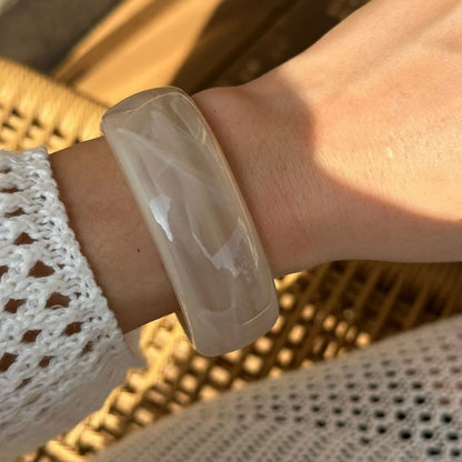 Resin Cuff Exaggerated Geometric Bracelet