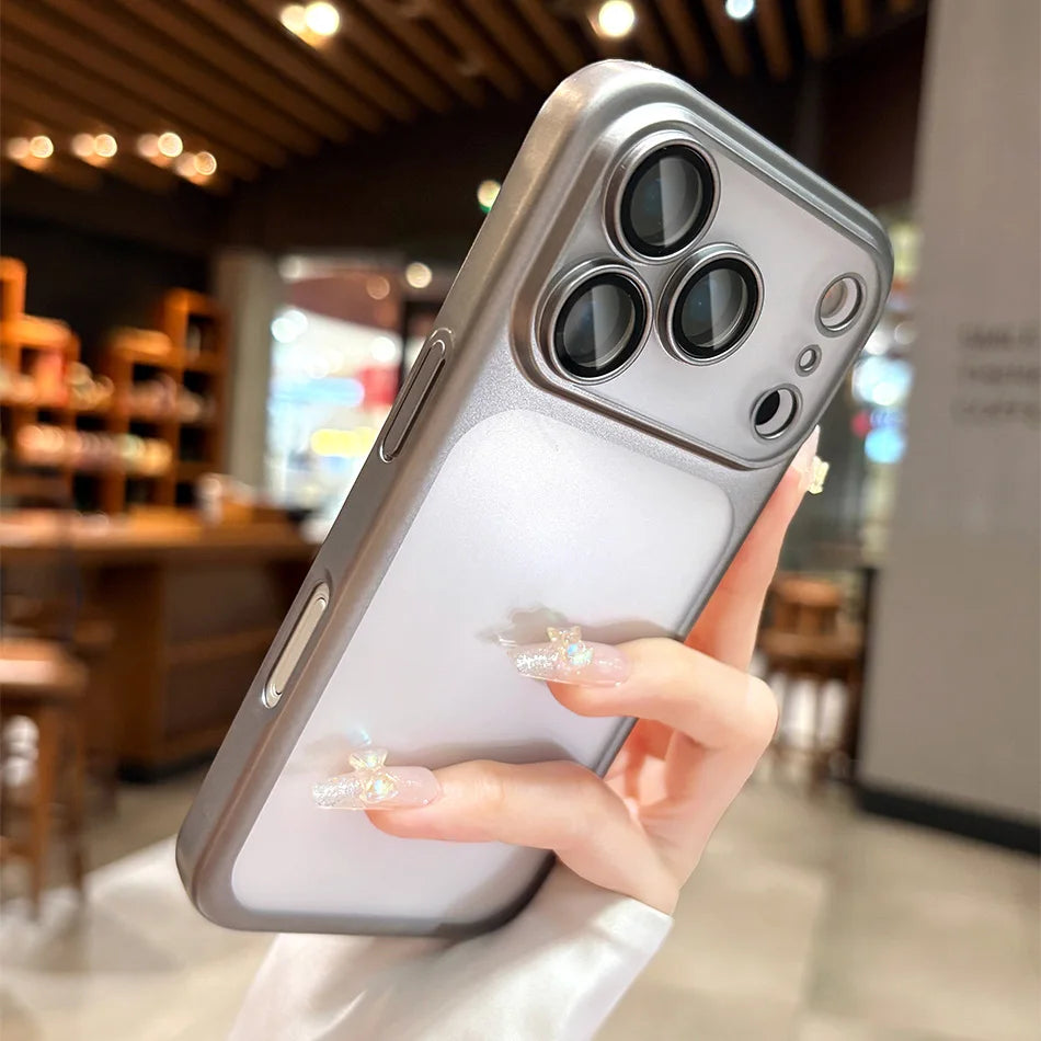 Translucent PC Phone Case For iPhone Pro Max Cover