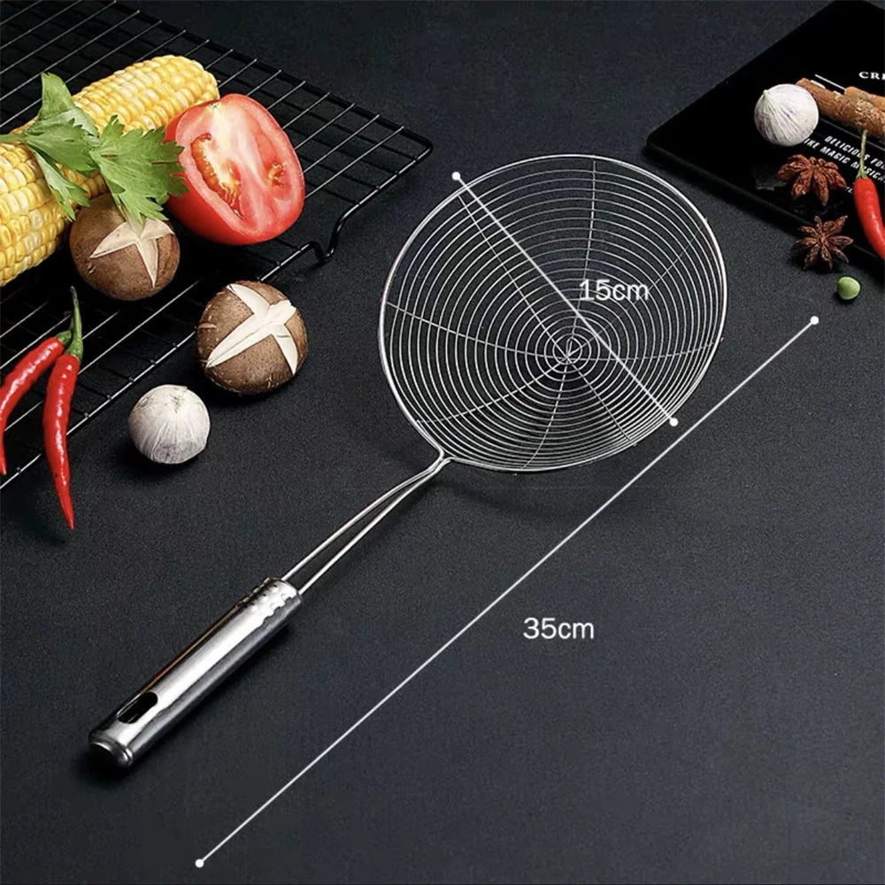 Stainless Steel Fine Mesh Skimmer Spoon