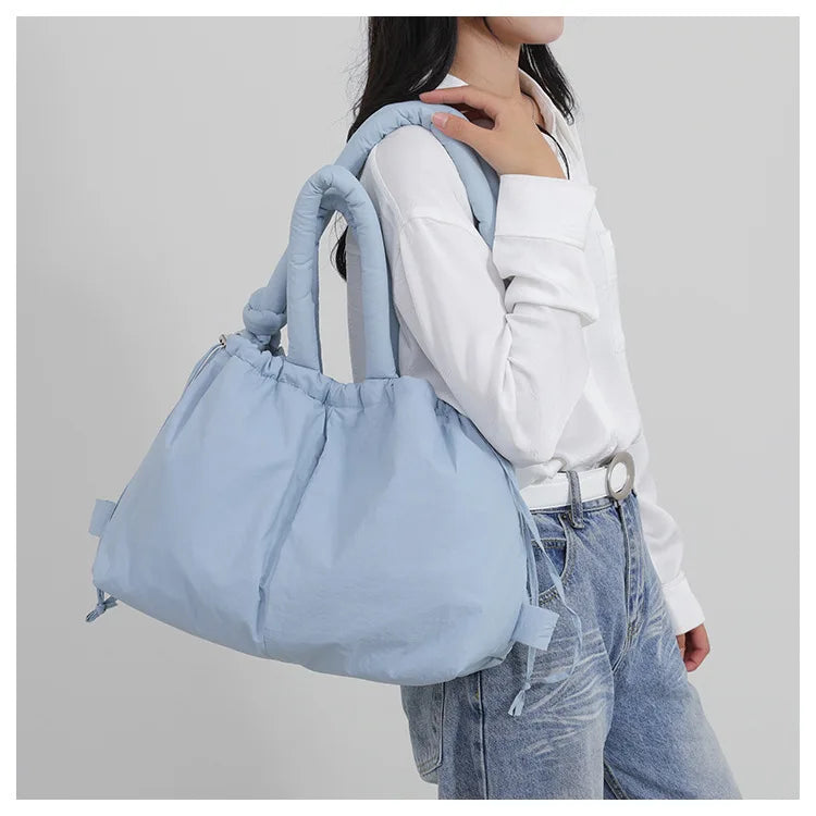 Down Padded Jacket Single Shoulder Tote Bag