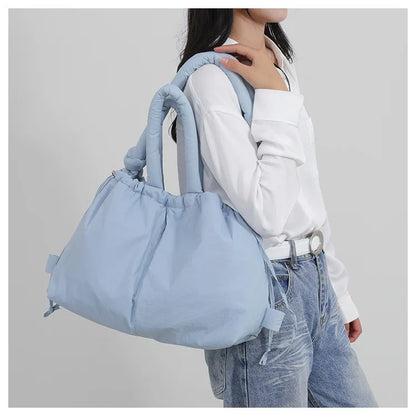 Down Padded Jacket Single Shoulder Tote Bag