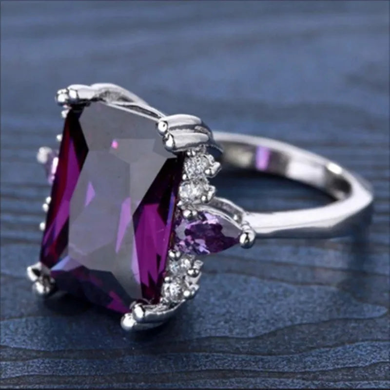 Taro Crystal Rose Gold Color Ring