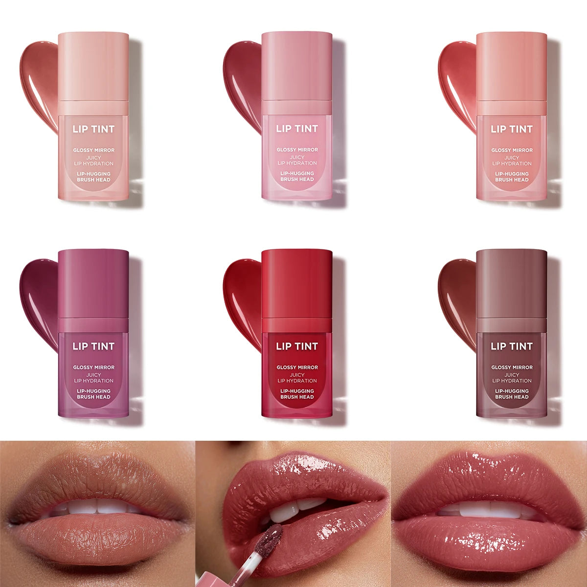 6 Colors Matte Velvet Lip Gloss Waterproof Non-stick Cup Long Lasting Moisturizing Lipstick