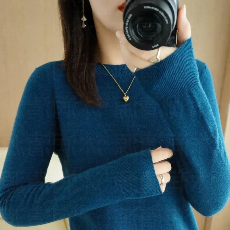 Thin Round Neck Pullover