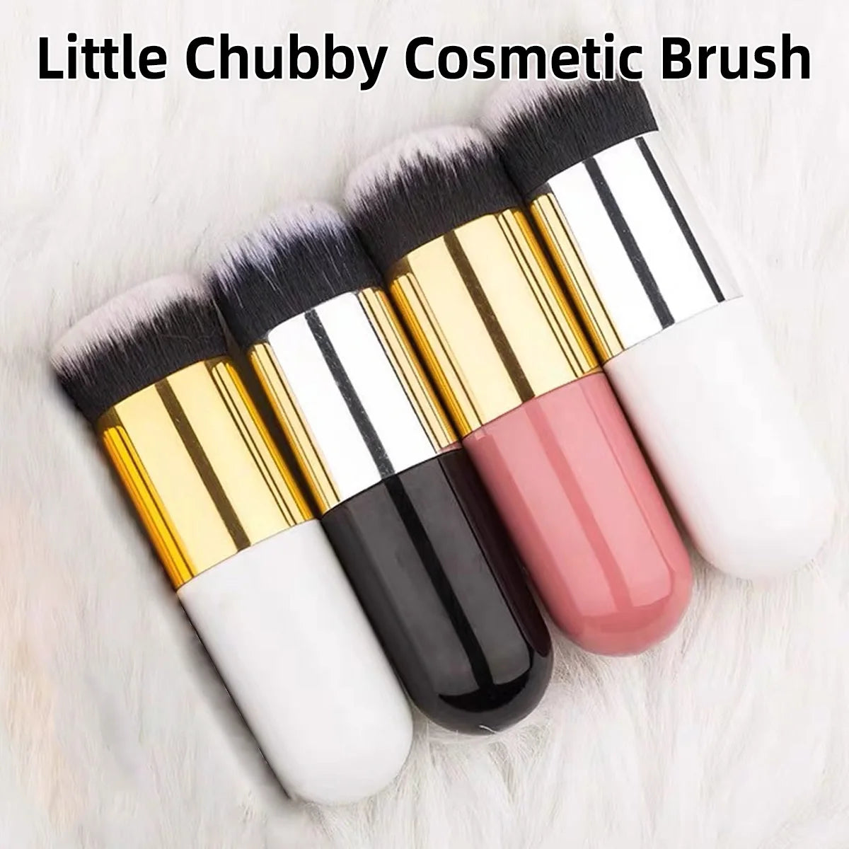 Short Haired Mushroom Head Foundation Brush