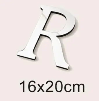 20cm Big Size 3D English Letters Acrylic Mirror