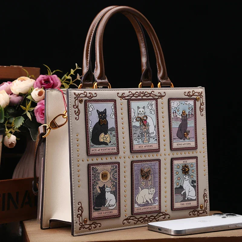 Luxury Cat Printing Large Capacity Bags