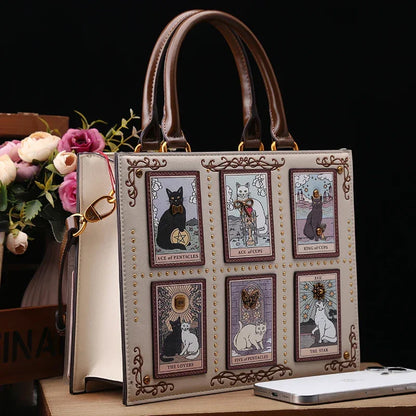 Luxury Cat Printing Large Capacity Bags