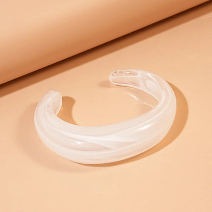 Acrylic Cuff Geometric Open Bracelet