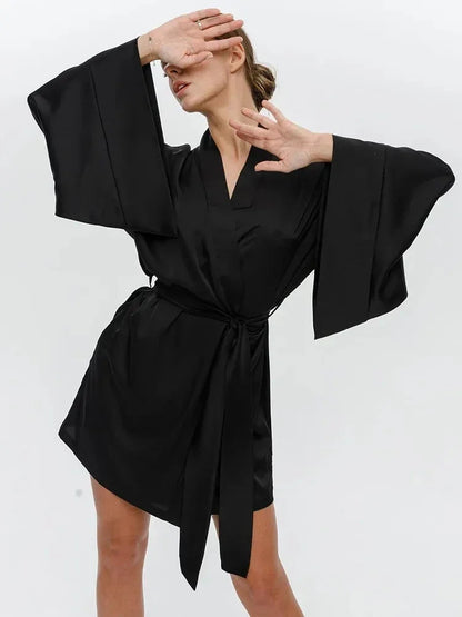 Sexy Flare Sleeve Bathrobe Loose Robes