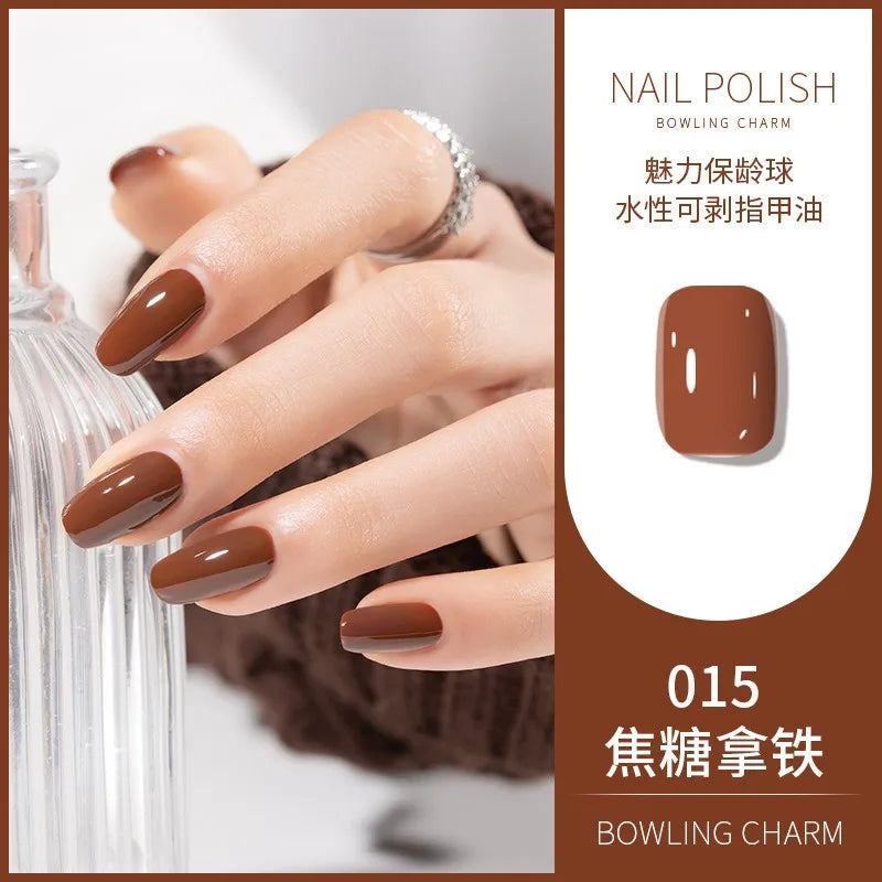 40 Colors Nail Polish Water-based Quick Drying Tearable Nail Art