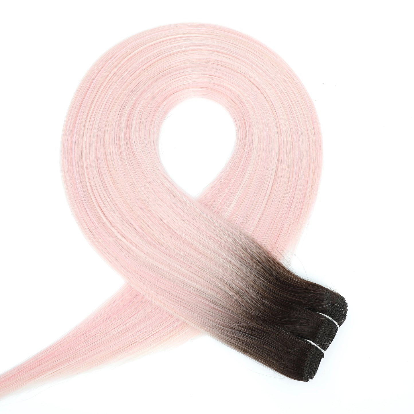 Bone Straight Hair Extensions Brown Color