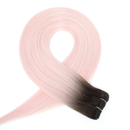 Bone Straight Hair Extensions Brown Color