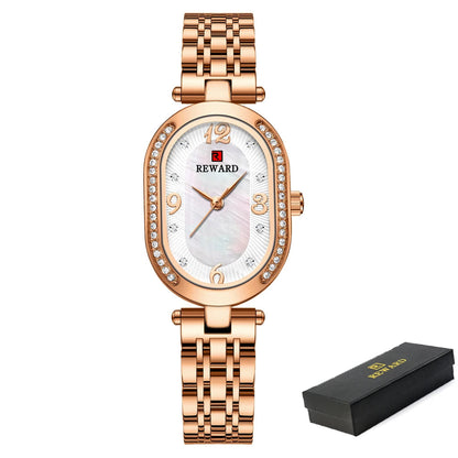 Exquisite Minimalist Luxury Stain Steel Waterproof Quartz Rose Gold Watches
