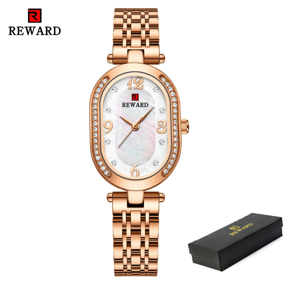 Exquisite Minimalist Luxury Stain Steel Waterproof Quartz Wristwatch