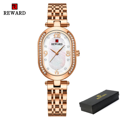 Exquisite Minimalist Luxury Stain Steel Waterproof Quartz Wristwatch