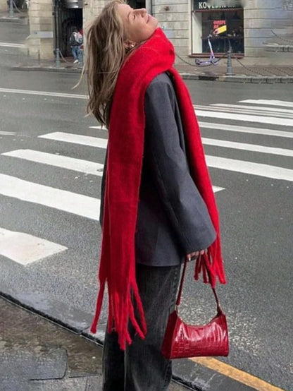 Luxury Cashmere Thickened Warm Shawl Scarf