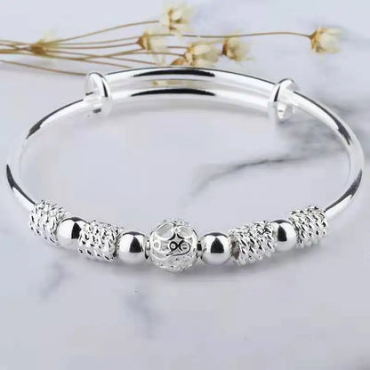 DANA 925 Sterling Silver Full-blown Flowers Bracelet