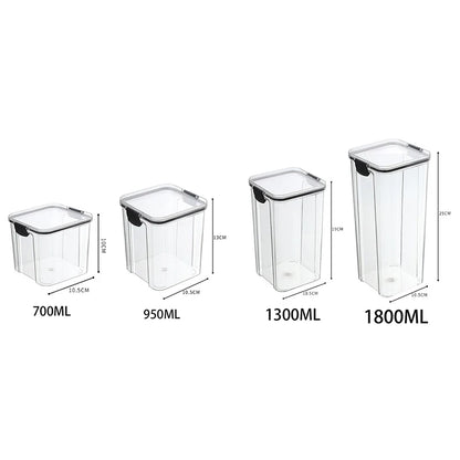 5Pcs Sets Sealed Jar Food Storage Box