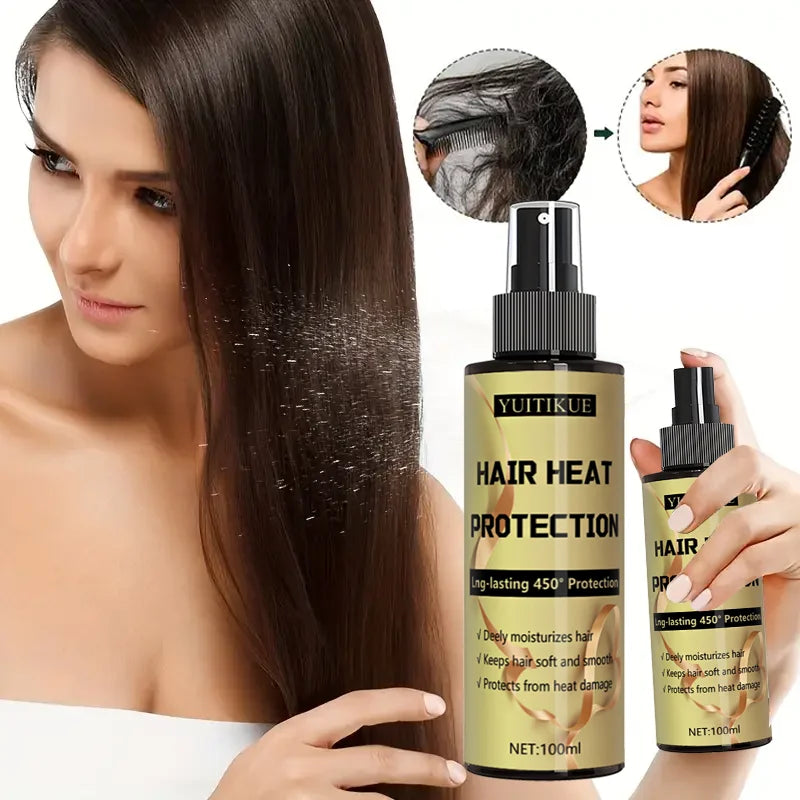 Hair heat protection spray