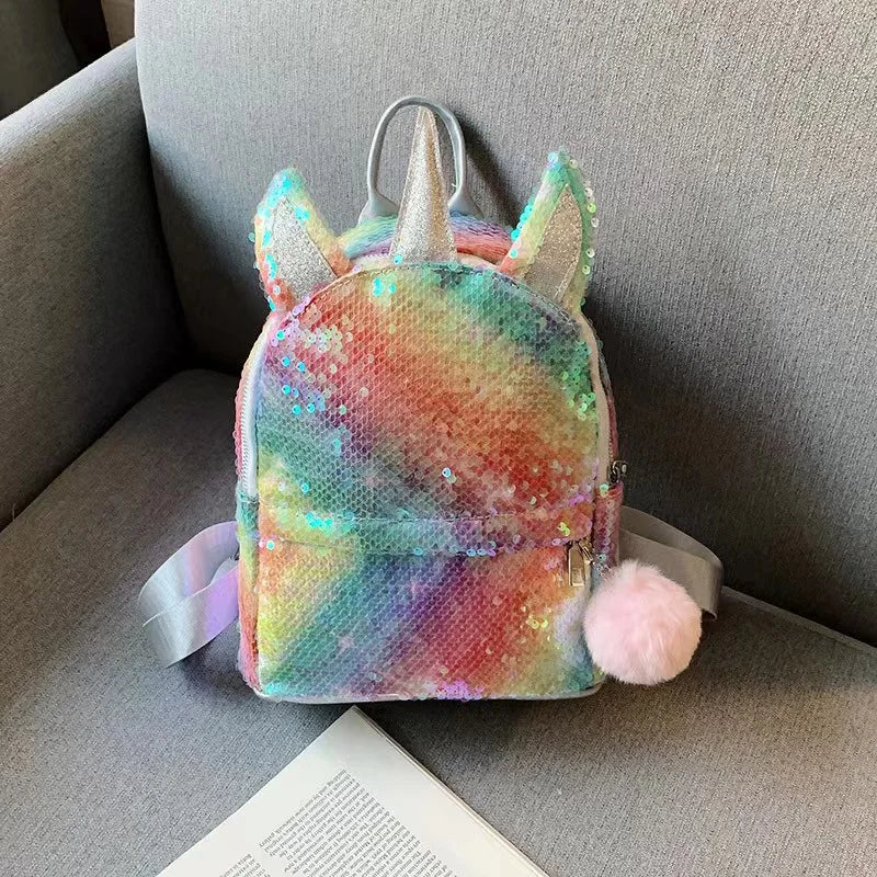 Cartoon School Book Bag Cute 3D Fur Backpacks
