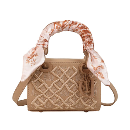 Silk scarf small square bag