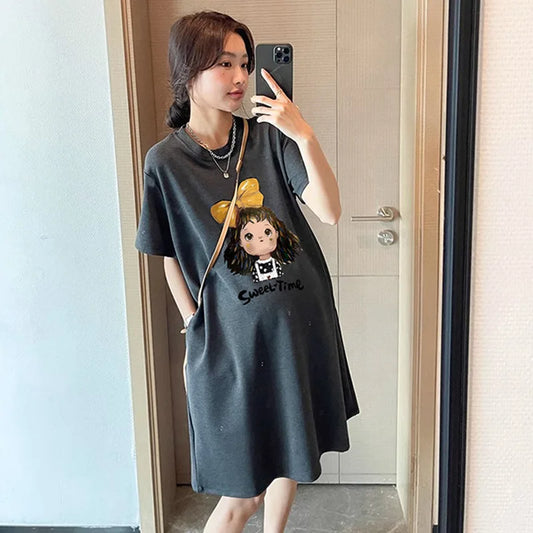 Maternity Large Size Small T-Shirt Skirt