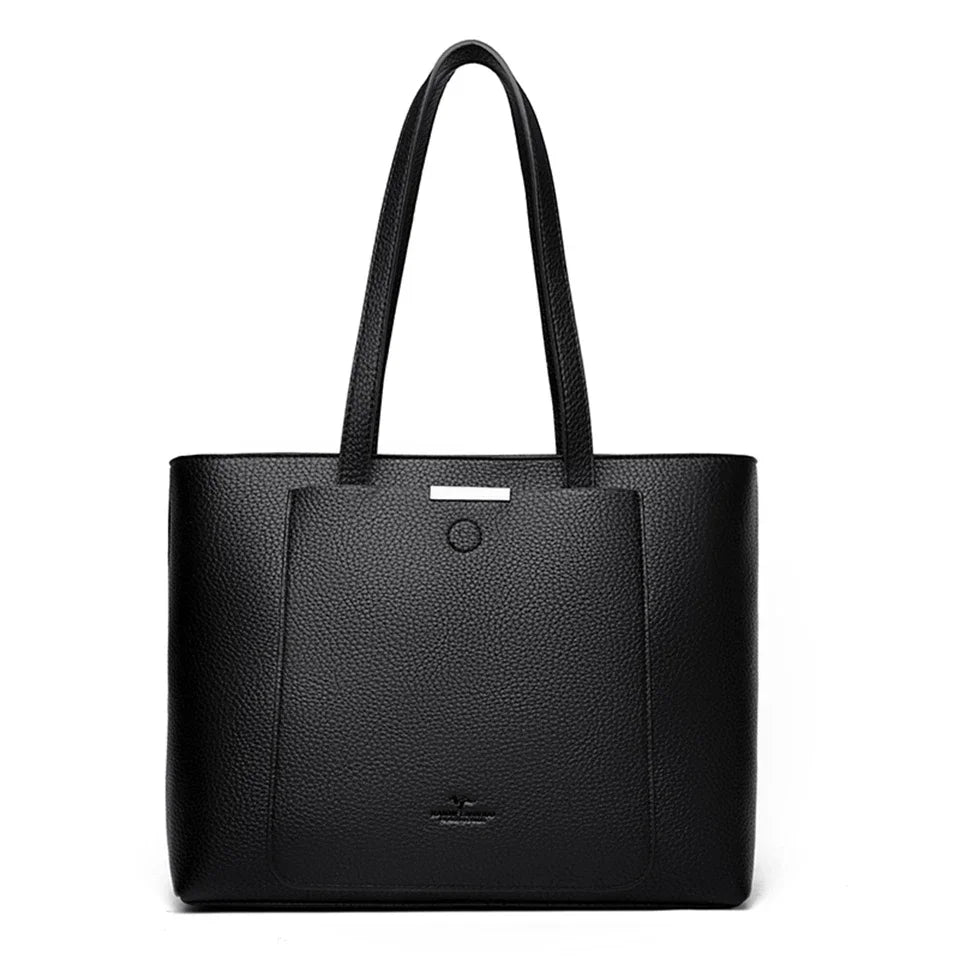 Genuine Soft Pu Leather Hand Luxury Tote Bag
